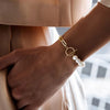 SENSO THE LABEL  DIAMANT VITA PÄRLOR ARMBAND
