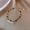 SENSO THE LABEL GREEN HELANDE KRISTALL ARMBAND